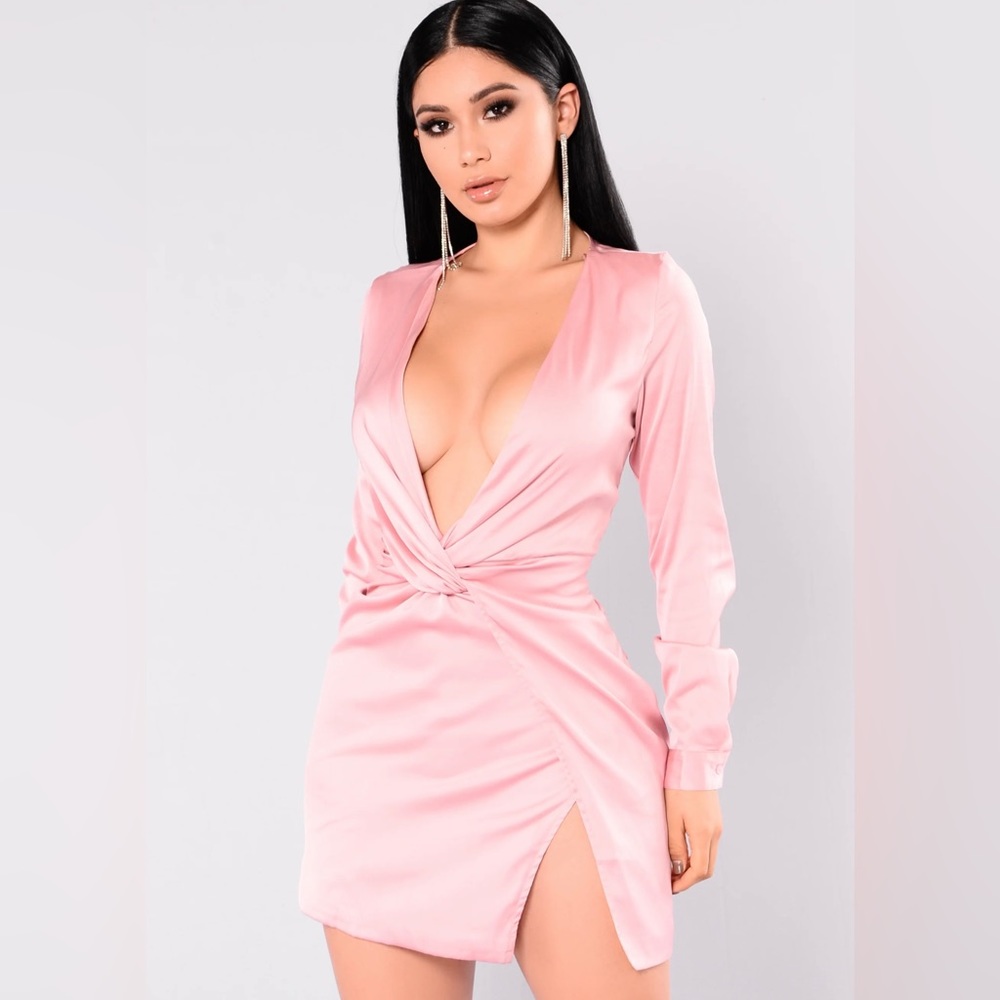 Fashion nova pink dress